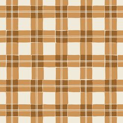 Tartan Plaid in Brown and Honey Gold
