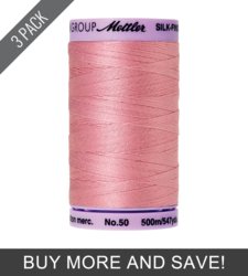 Rose Quartz (9104-1057) - Silk Finish Cotton 50wt - 547 Yards (3 Pack)