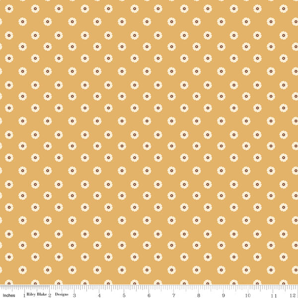Flower Dots in Yellow