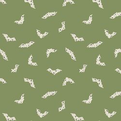Halloween Bats in Green