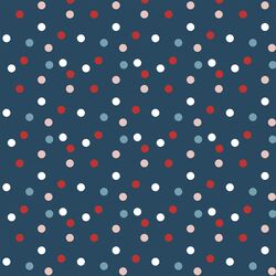 Tossed Confetti in Navy Blue
