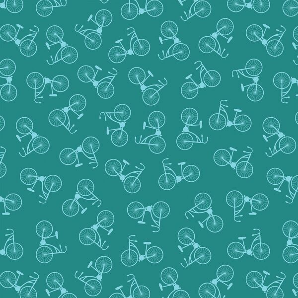 Little Bikes in Teal Water