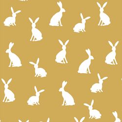Cottontail Silhouette in Straw