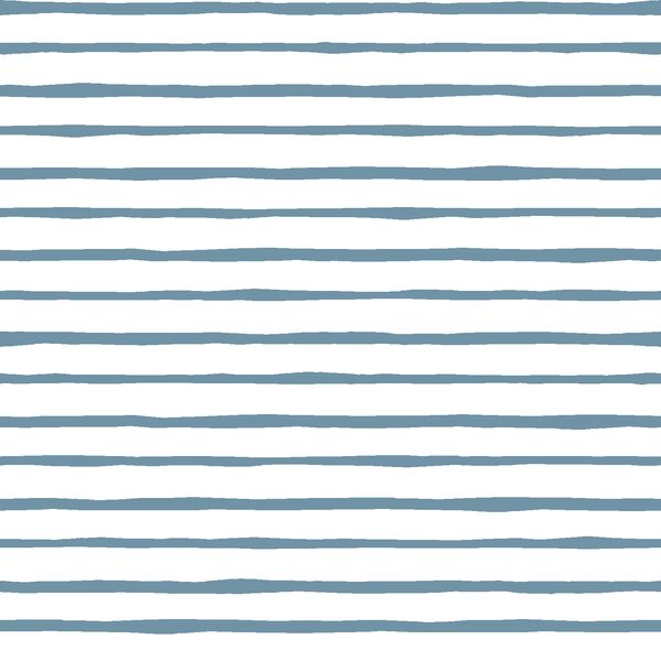 Artisan Stripe in Marine on White