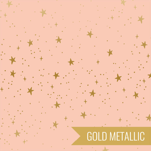 Stars in Blush Metallic