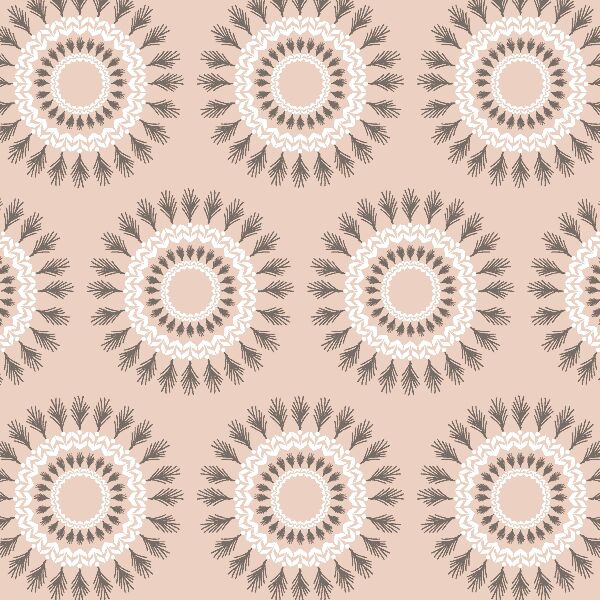 Feather Circle in Shell