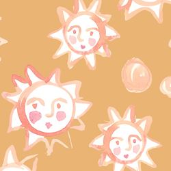 Large Sun Goddess in Golden Desert