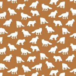 Little Fox Silhouette in Ginger