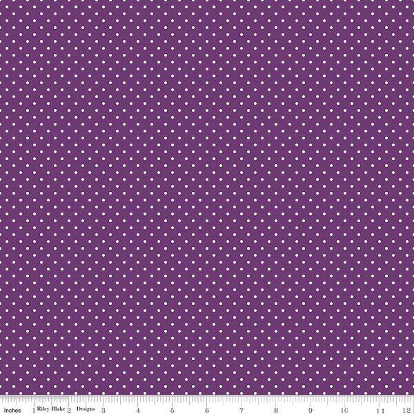 Swiss Dot in Eggplant