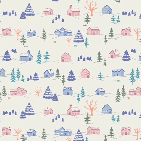 Winterful Town in Cream