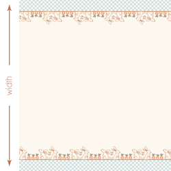 Bunnies Double Border in Bluebell