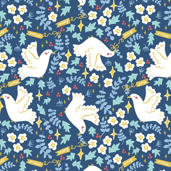 Messenger Doves in Evening Blue