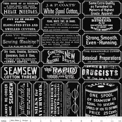 Sewing Labels in Black