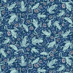Frogs and Flowers in Night