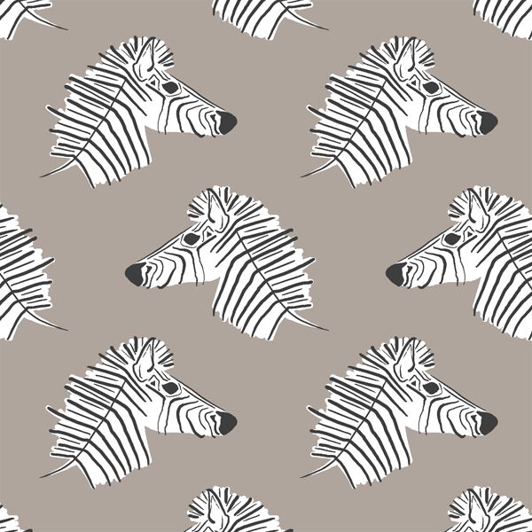 Burchell Zebra in Taupe