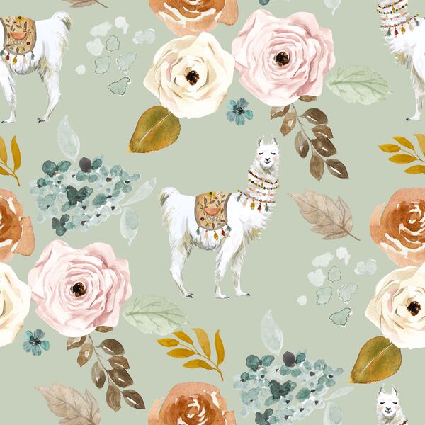 Big Garden Llama in Succulent Green