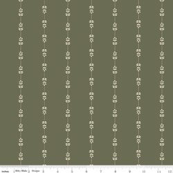 Floral Stripe in Green