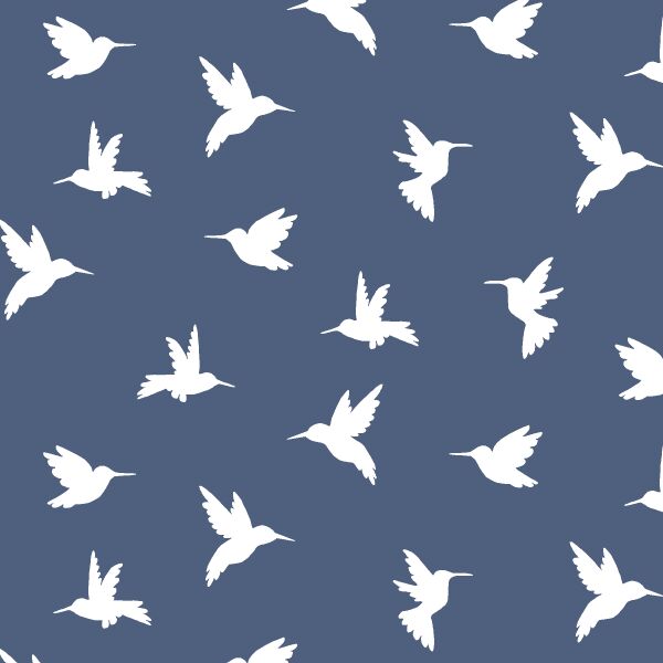 Hummingbird Silhouette in Midnight
