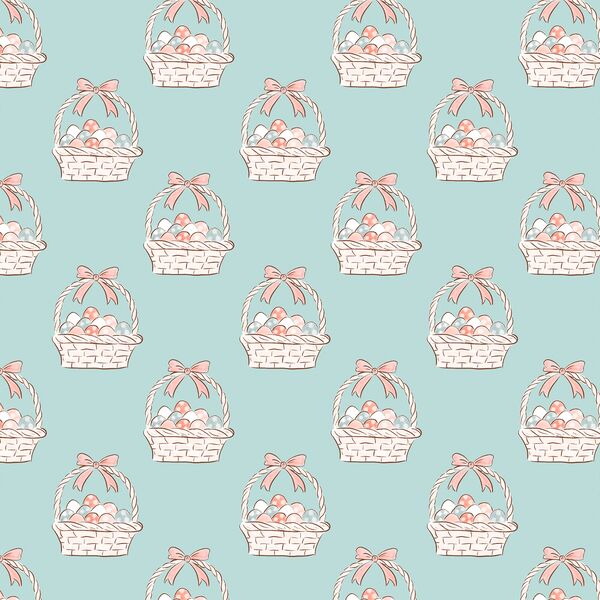 Little Easter Basket in Aqua Blue