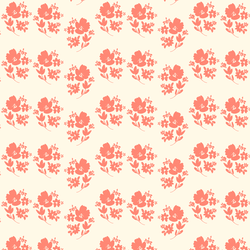 Garden Silhouette in Dark Coral