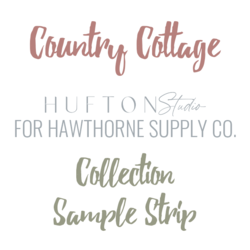 Country Cottage Sample Strip