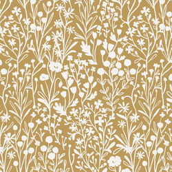 Floral Silhouette in Gold