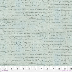 Script in Blue