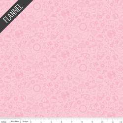 Bundle of Joy Tonal Flannel in Pink