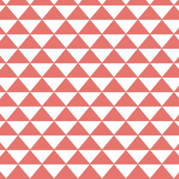 Triangle Mosaic in Living Coral
