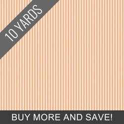 1/8" Stripe in Marmalade on Ivory - 10 Yard Bolt