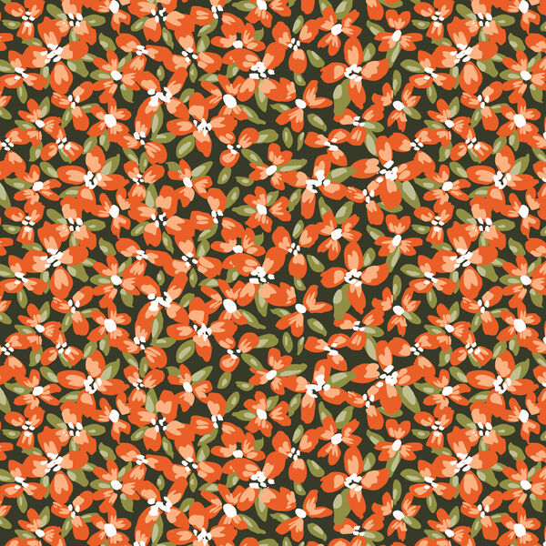 Ditsy Flowerbed in Night