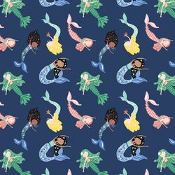 Small Mermaids in Deep Ocean