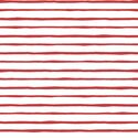 Artisan Stripe in Geranium on White