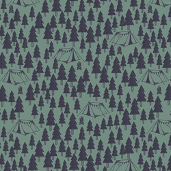 Woodland Camping in Maritime Navy on Green Bay