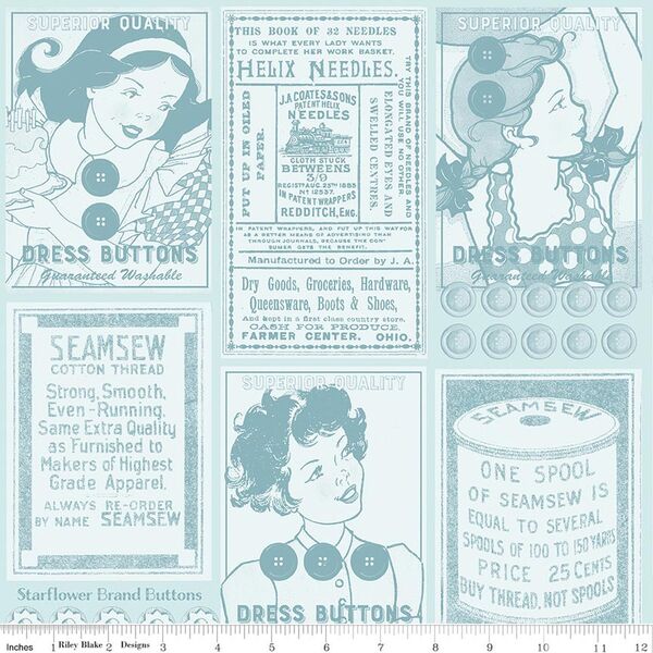 Button Card Patch in Blue