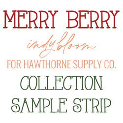 Merry Berry Sample Strip