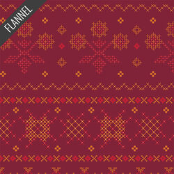 Evenweave Flannel in Ruby