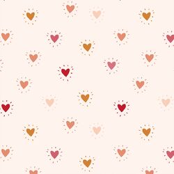 Large Heart Throb in Cream