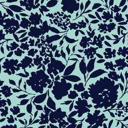 Large Tonal Floral in Cool Breeze