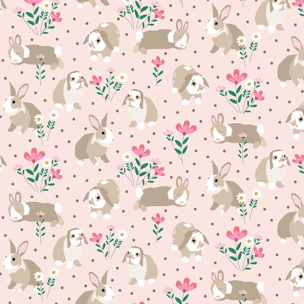 Bunnies in Sweet Pink