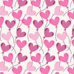 Floating Hearts in Valentine