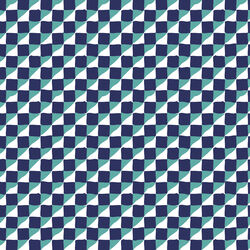 Geometric in Navy Teal