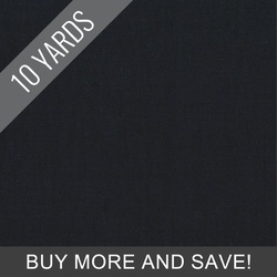Artisan Cotton Yarn-Dye in Black Dark Charcoal - 10 Yard Bolt