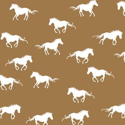 Horse Silhouette in Ochre