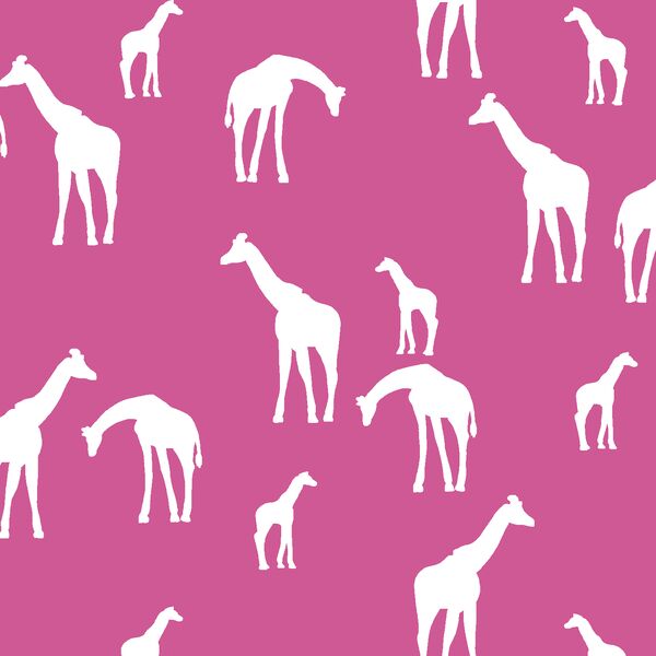 Giraffe Silhouette in Petunia