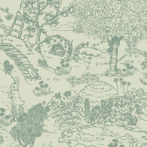Large Playground Toile in Soft Green