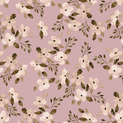 Vintage Blooms in Dried Rose