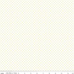 Swiss Dot in Yellow on White
