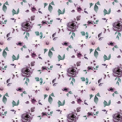 Little Floral Flurries in Sugar Plum