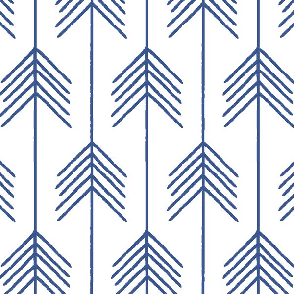 Vanes in Blue Jay on White